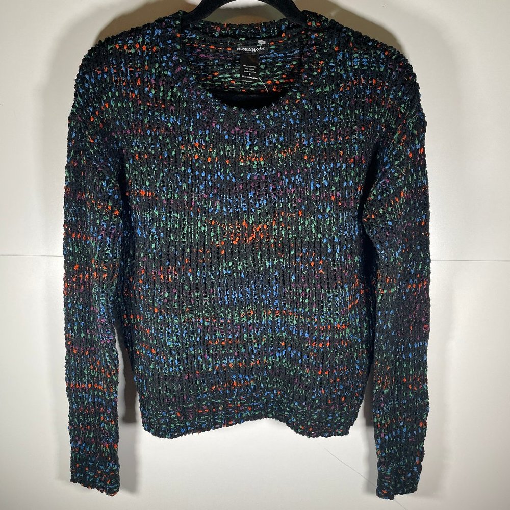 NWT! Blush & Bloom Chenille Confetti Crewneck Sweater - Picture 3 of 4
